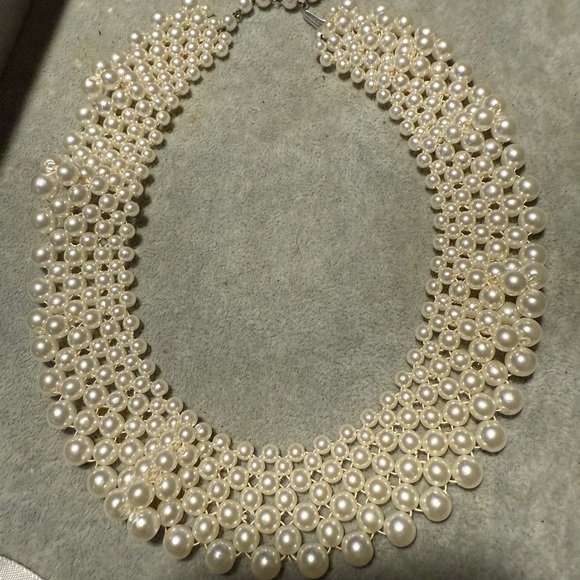VTG PEARL BIB NECKLACE LOT - Picture 8 of 13